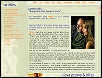 Deva Premal & Miten - yoga music - website